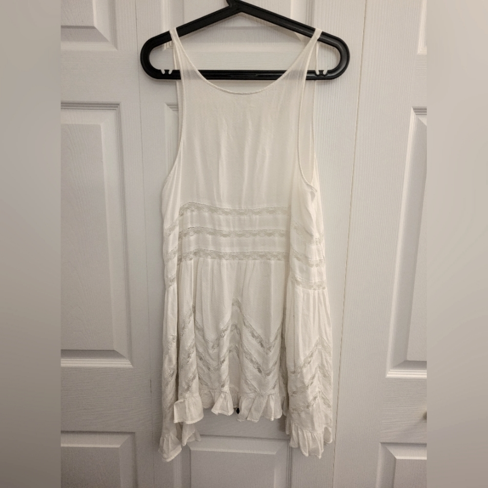 Free People Intimately Voile and Lace Trapeze Slip